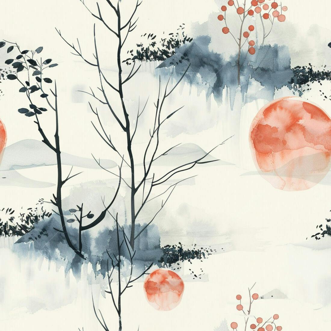 Textura Paisagem Oriental para Fundo