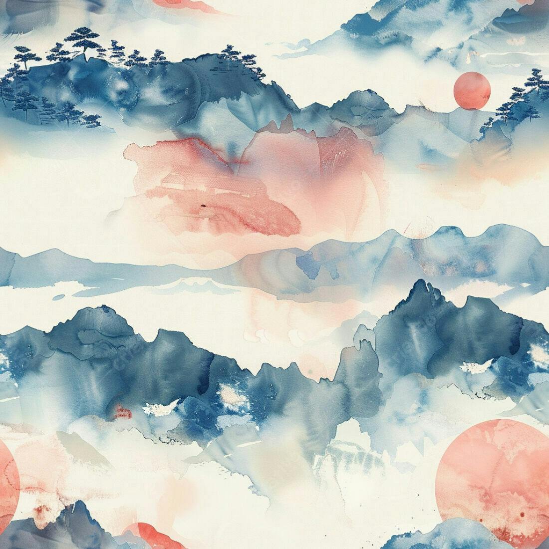 Textura Paisagem Montanhas para Fundo