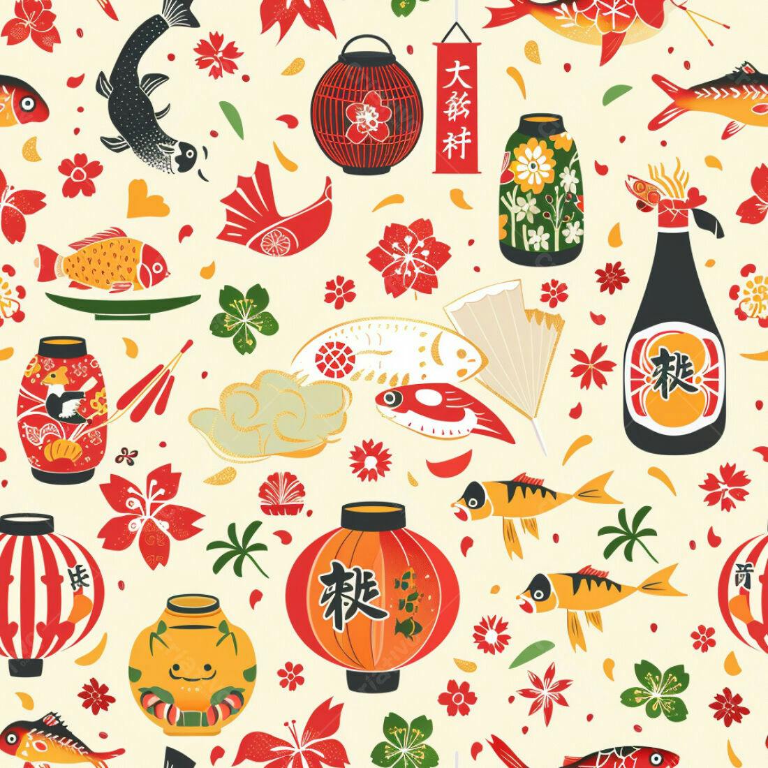 Textura Japonesa para Fundo
