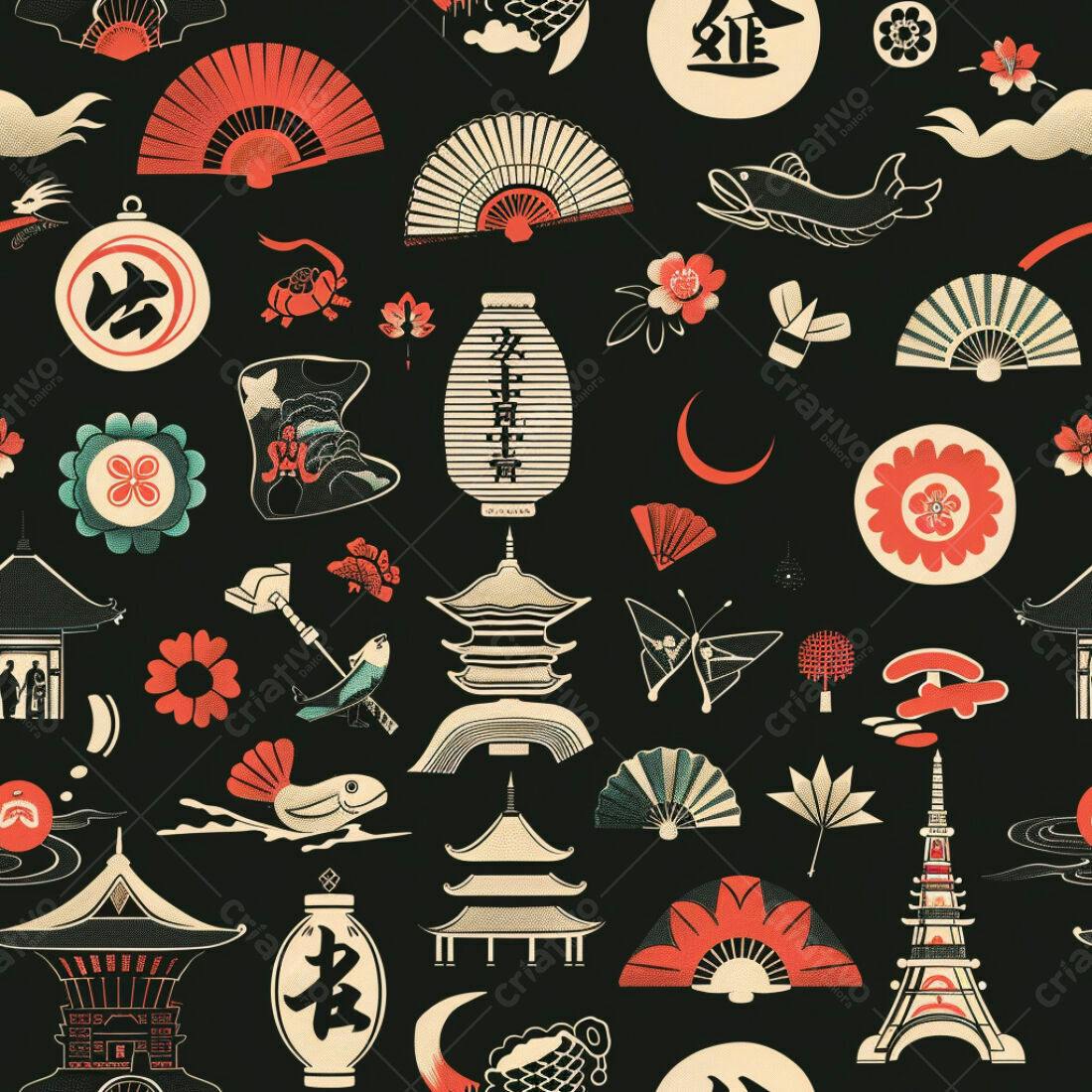 Textura Japonesa para Fundo