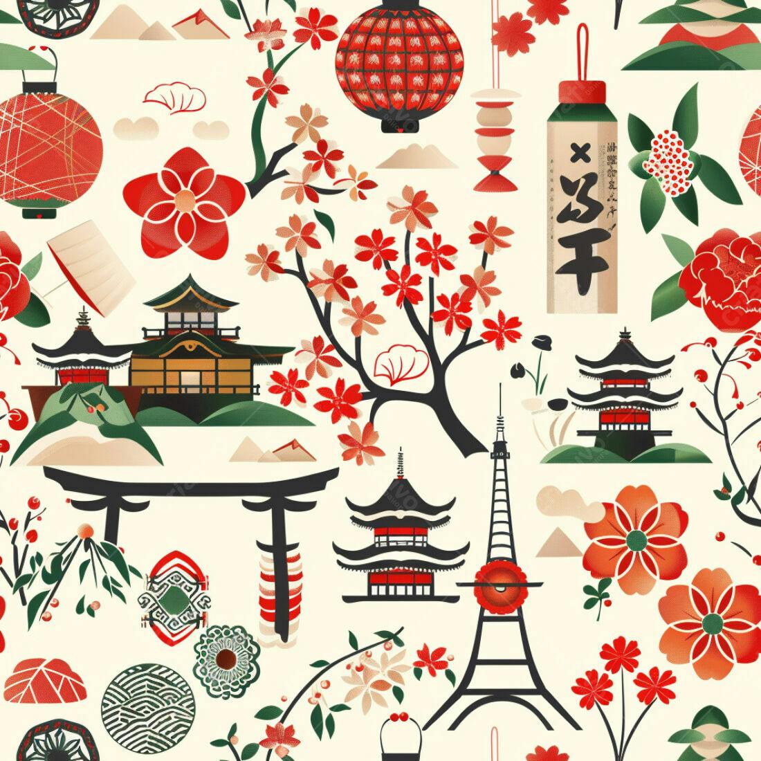 Textura Japonesa para Papel de Parede