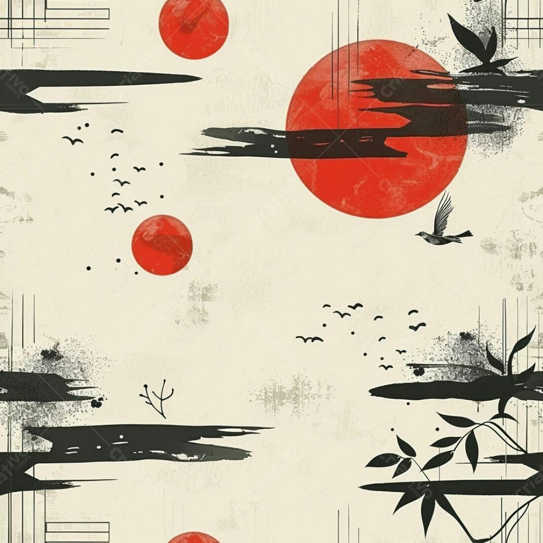 Textura abstrata japonesa para papel de parede