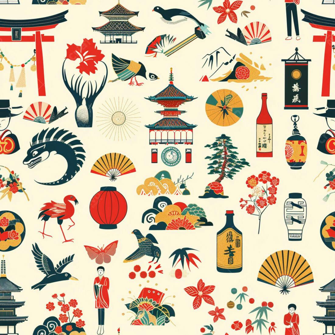 Textura Japonesa para Fundo