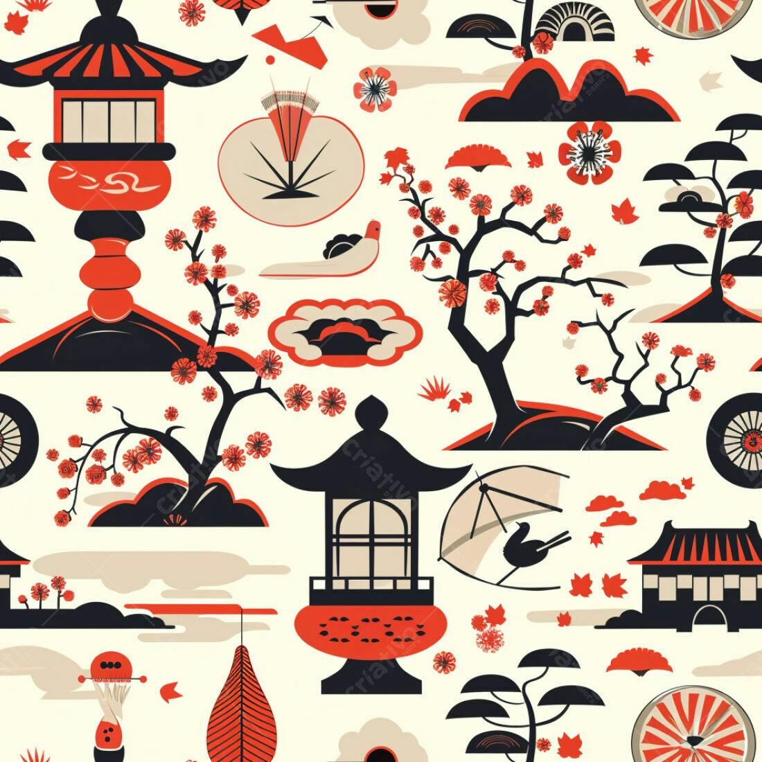 Textura Japonesa para Papel de Parede