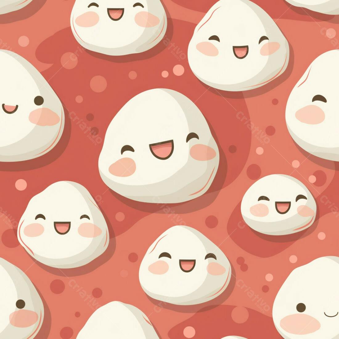 Textura Mochi Kawaii para Fundo