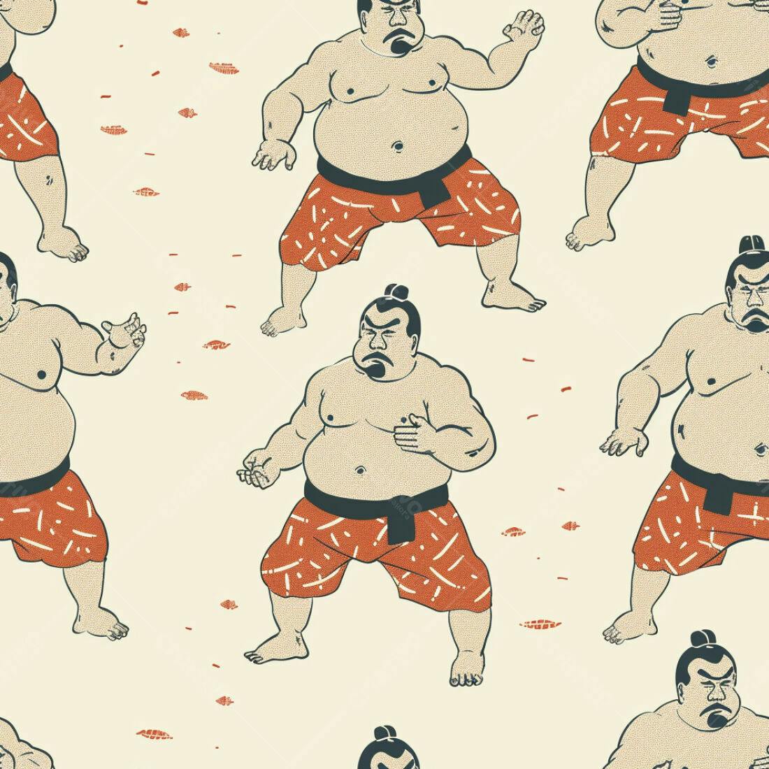 Textura Sumo Japonês para Papel de Parede