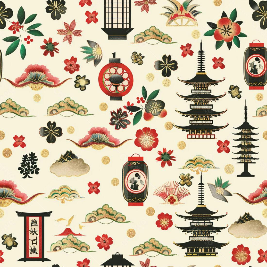 Textura Japonesa para Fundo