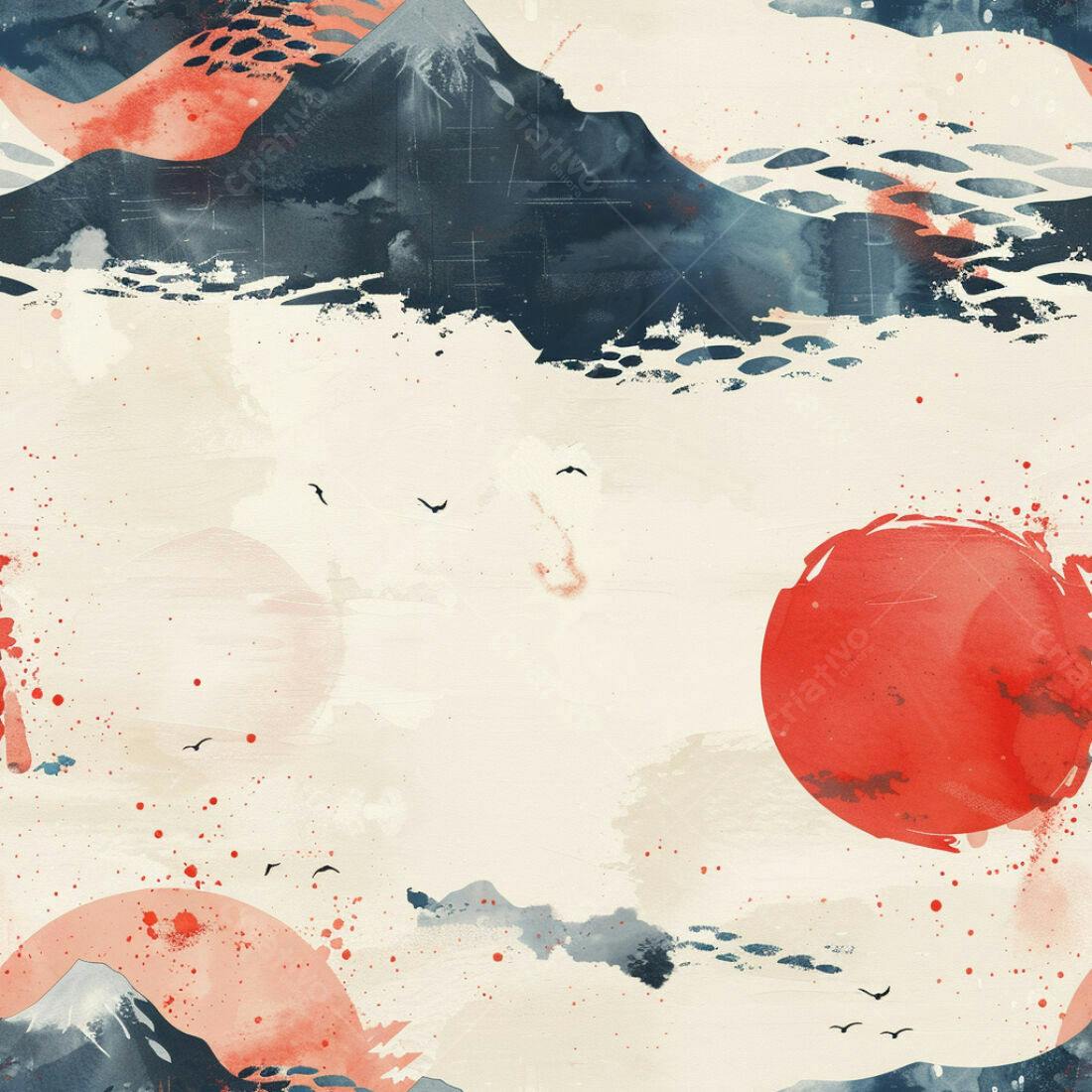 Textura Paisagem Oriental para Fundo