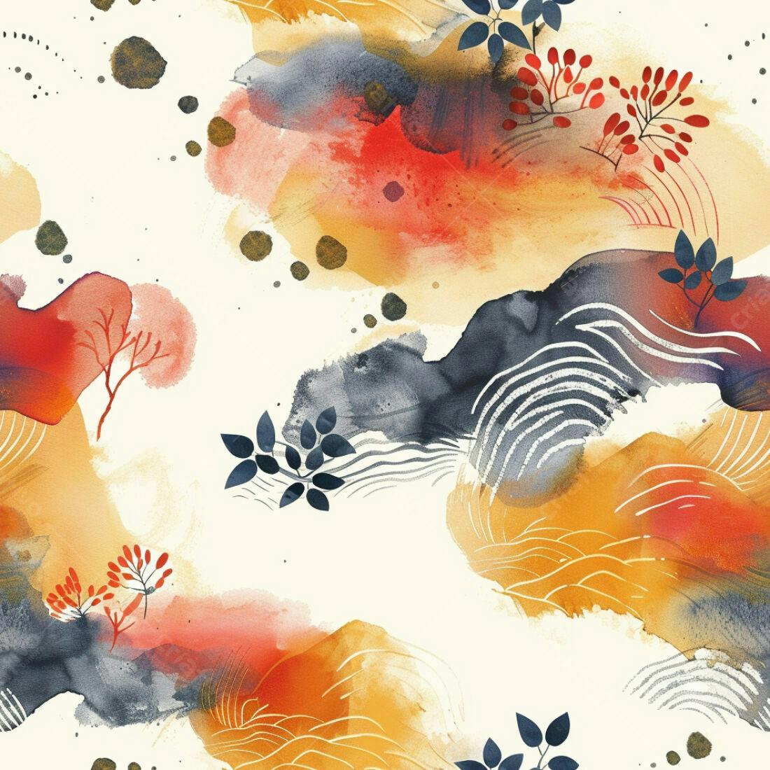 Textura aquarela abstrata outono para fundo