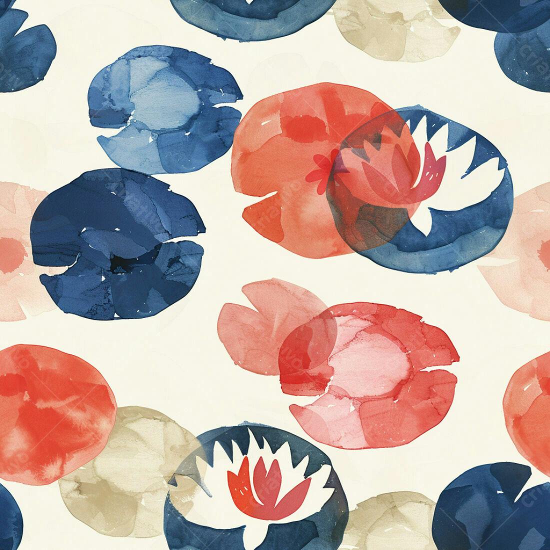 Textura aquarela floral para papel de parede