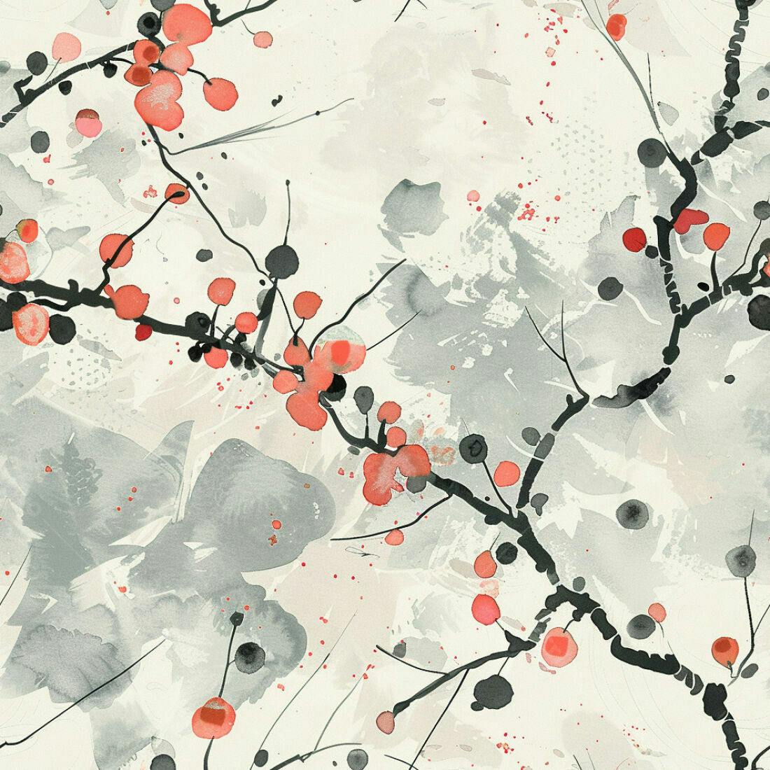 Textura aquarela floral para papel de parede