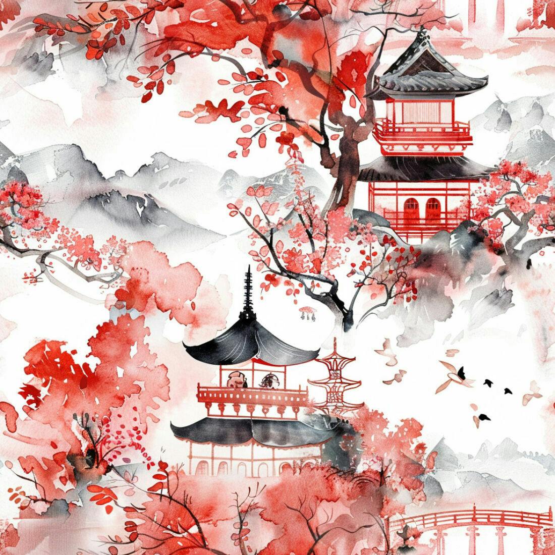 Textura aquarela japonesa para papel de parede