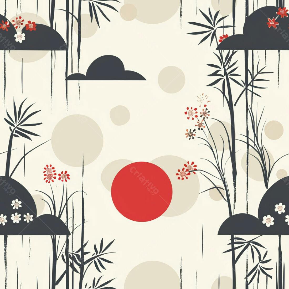 Textura Padrão Japonês para Papel de Parede