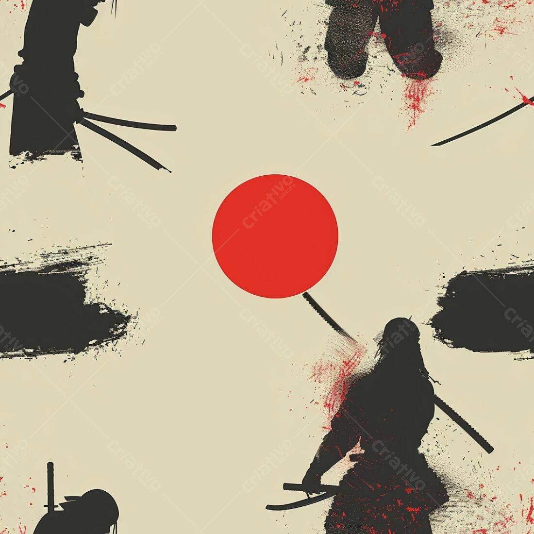 Textura Samurai para Fundo Japonês