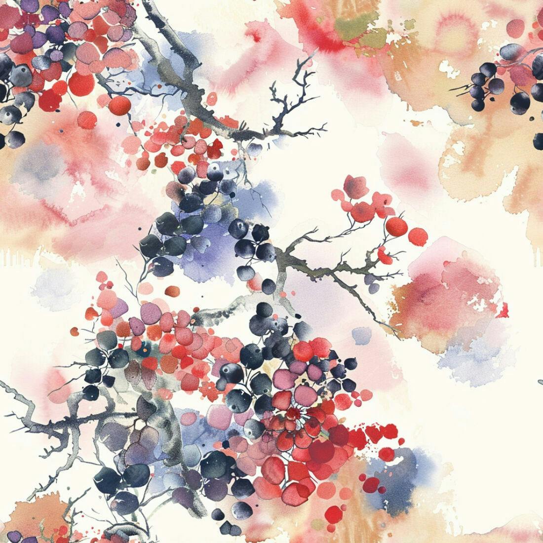 Textura aquarela floral para papel de parede