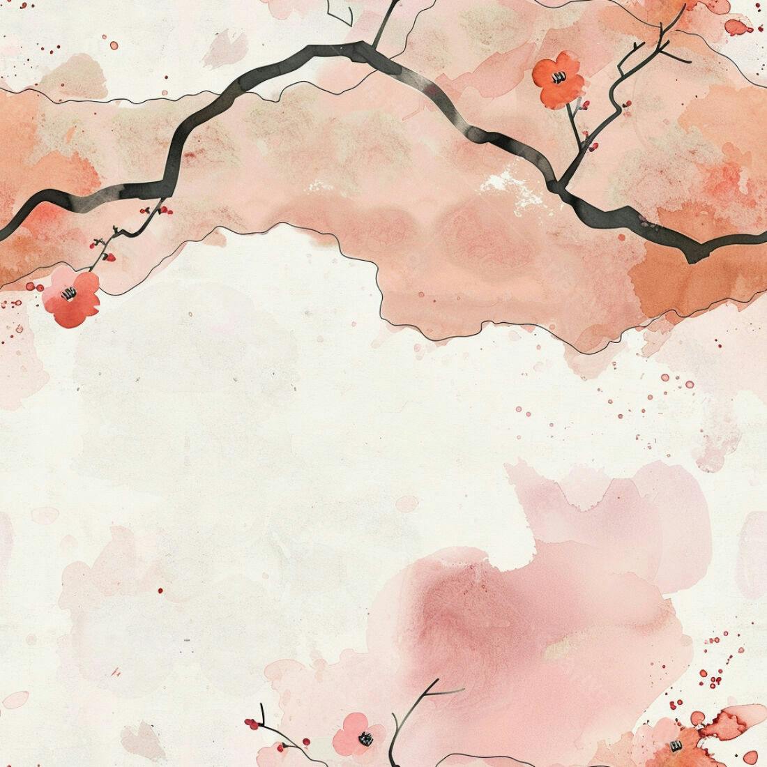 Textura aquarela floral rosa para fundo