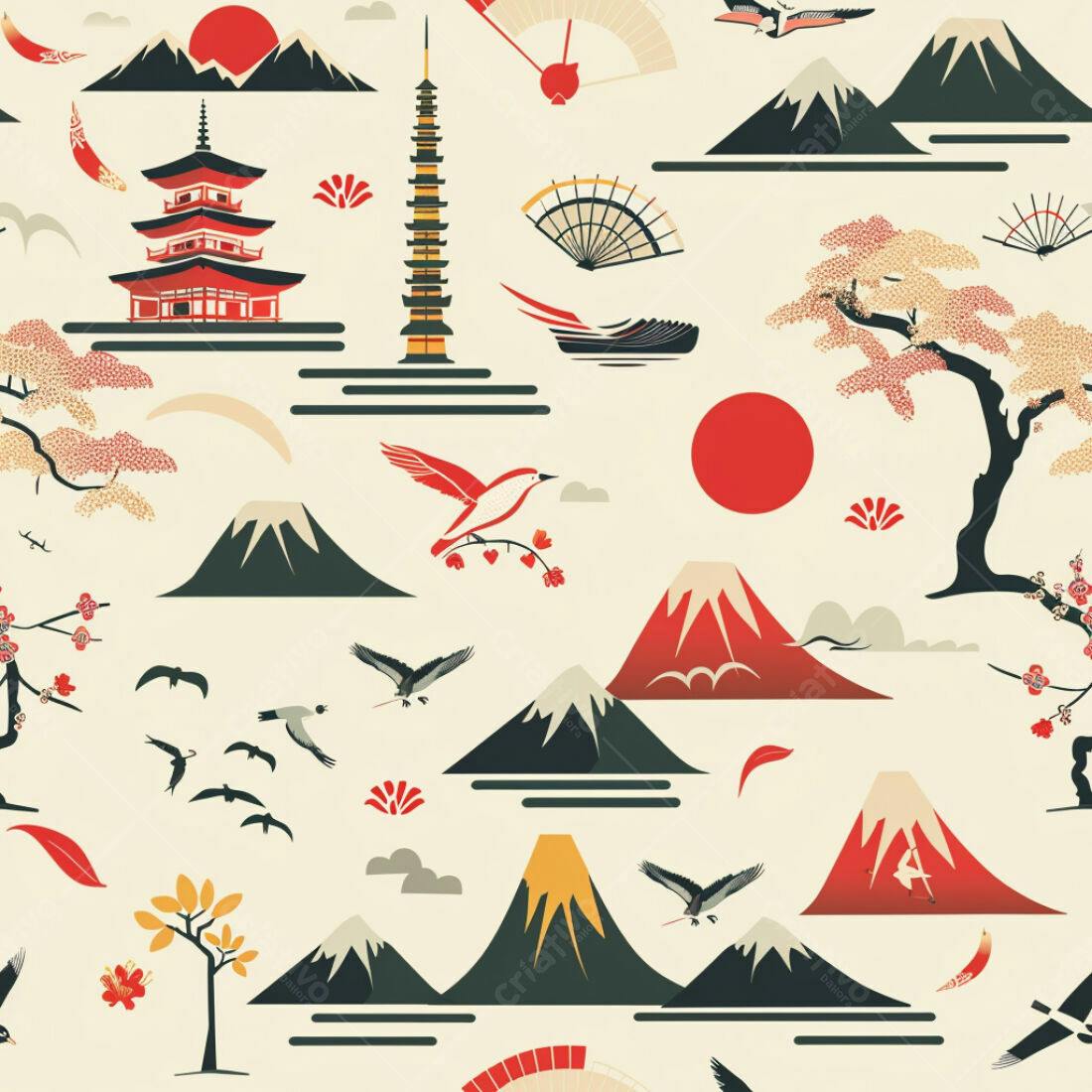 Textura Japonesa para Fundo Moderno