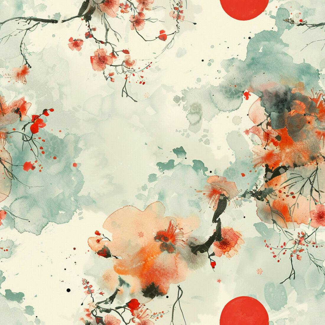 Textura aquarela floral para fundo