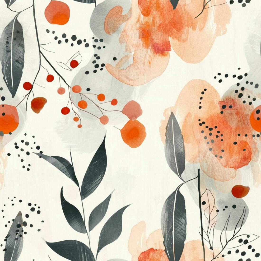 Textura floral aquarela para fundo