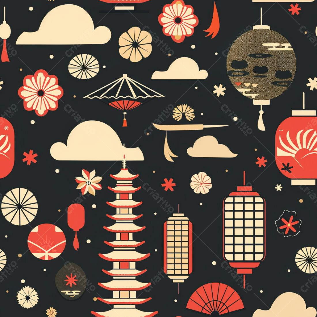 Textura Japonesa para Fundo