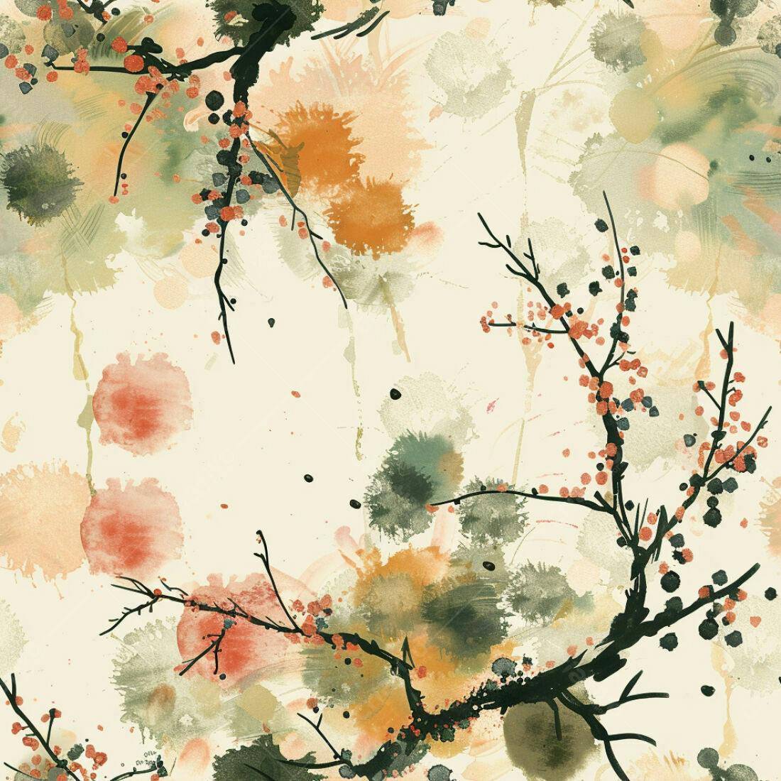 Textura aquarela floral para fundo