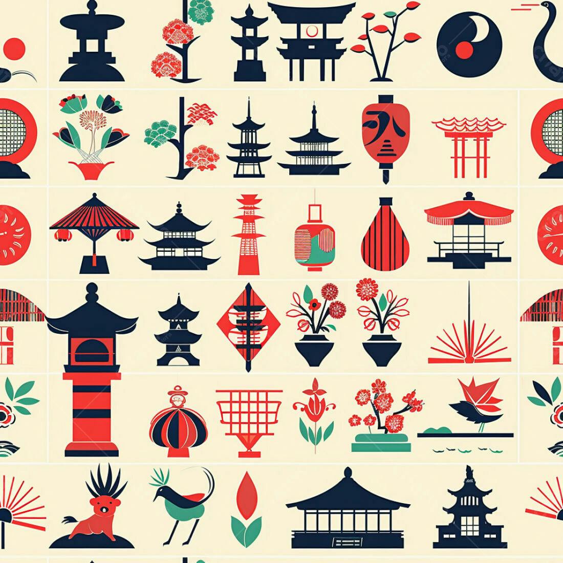 Textura Japonesa para Fundo