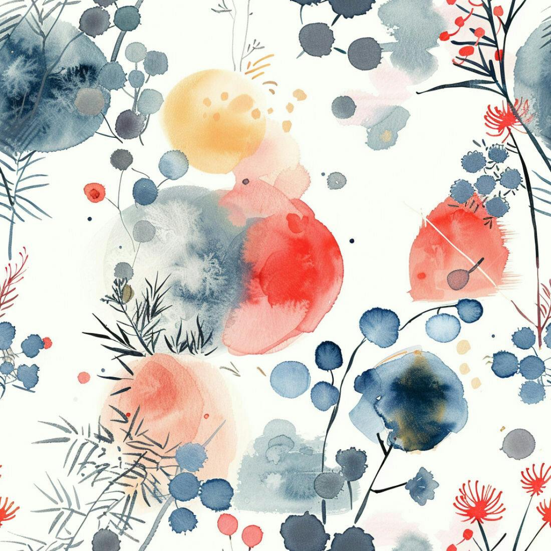 Textura aquarela floral para fundo