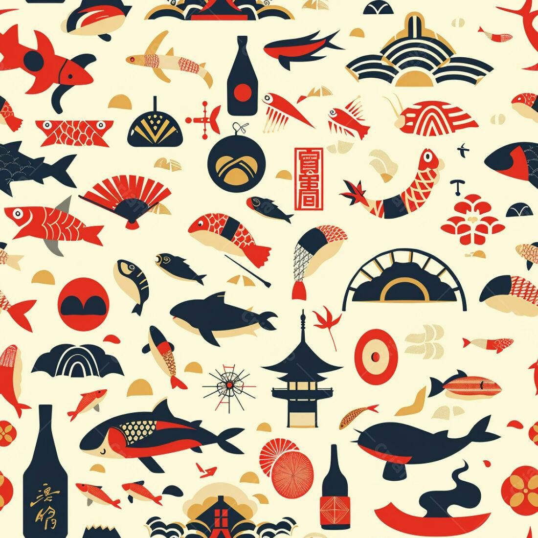 Textura Japonesa para Fundo