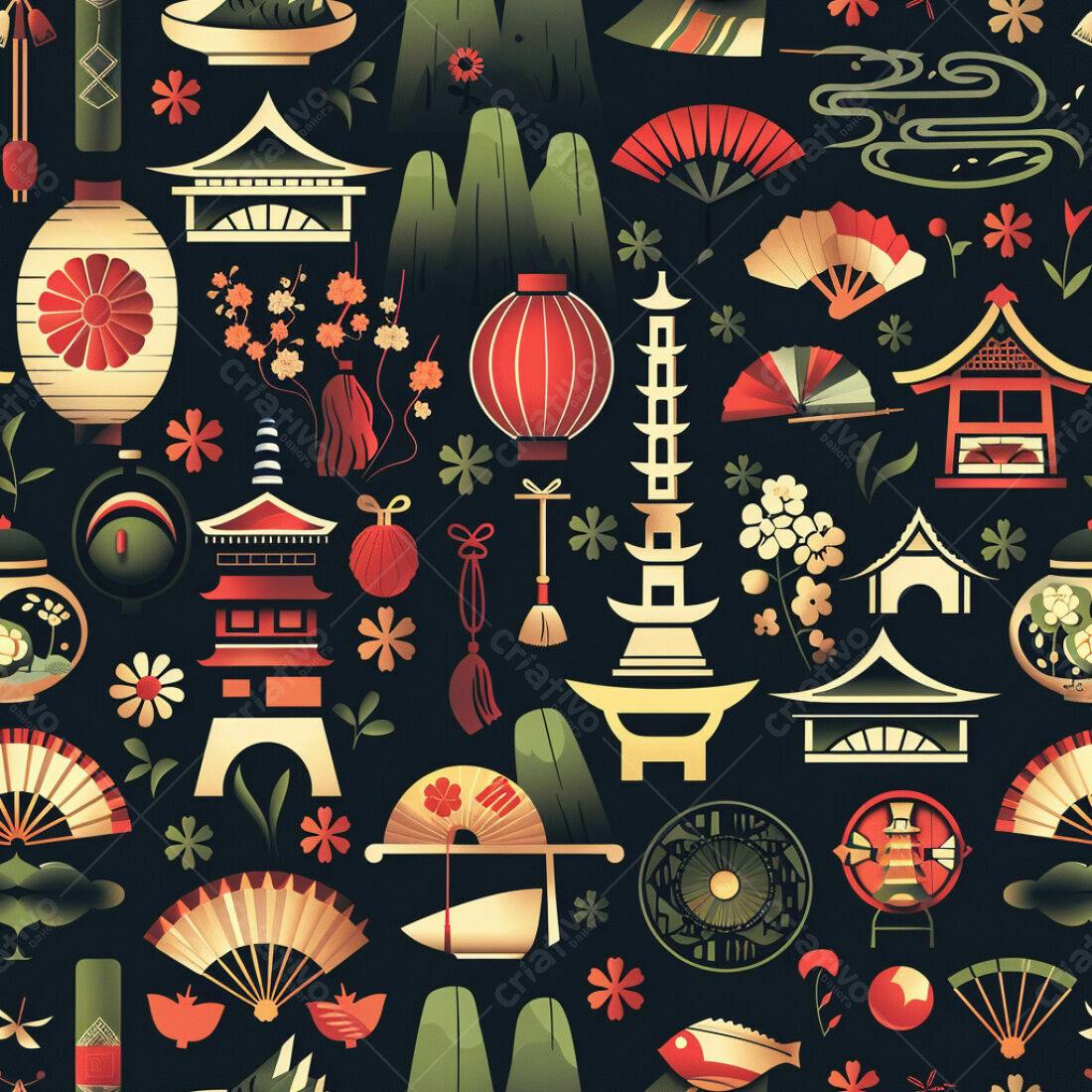 Textura Japonesa para Fundo