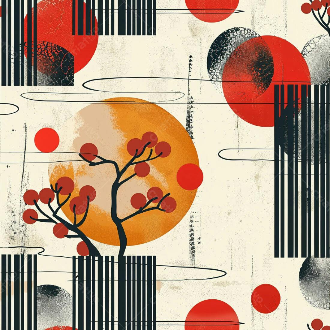 Textura Abstrata Oriental para Fundo