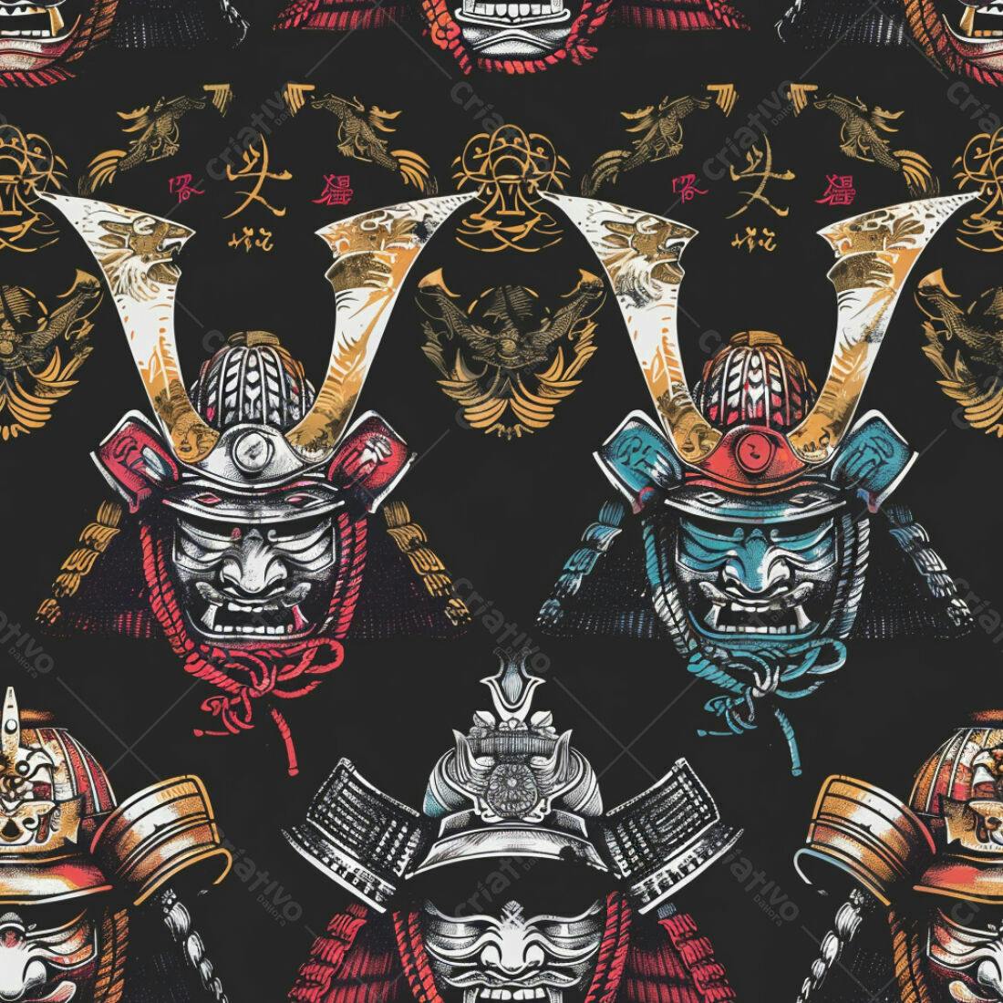 Textura Samurai para Papel de Parede