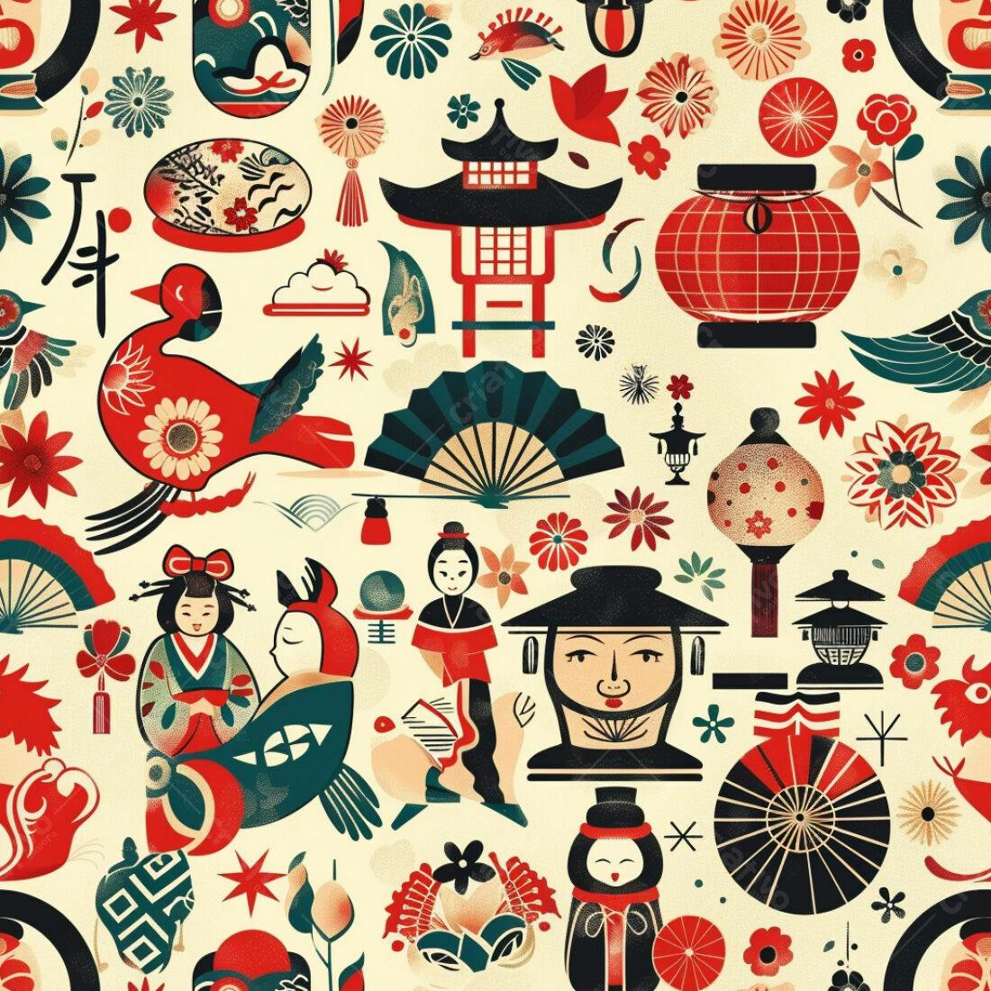 Textura Japonesa para Fundo e Papel de Parede