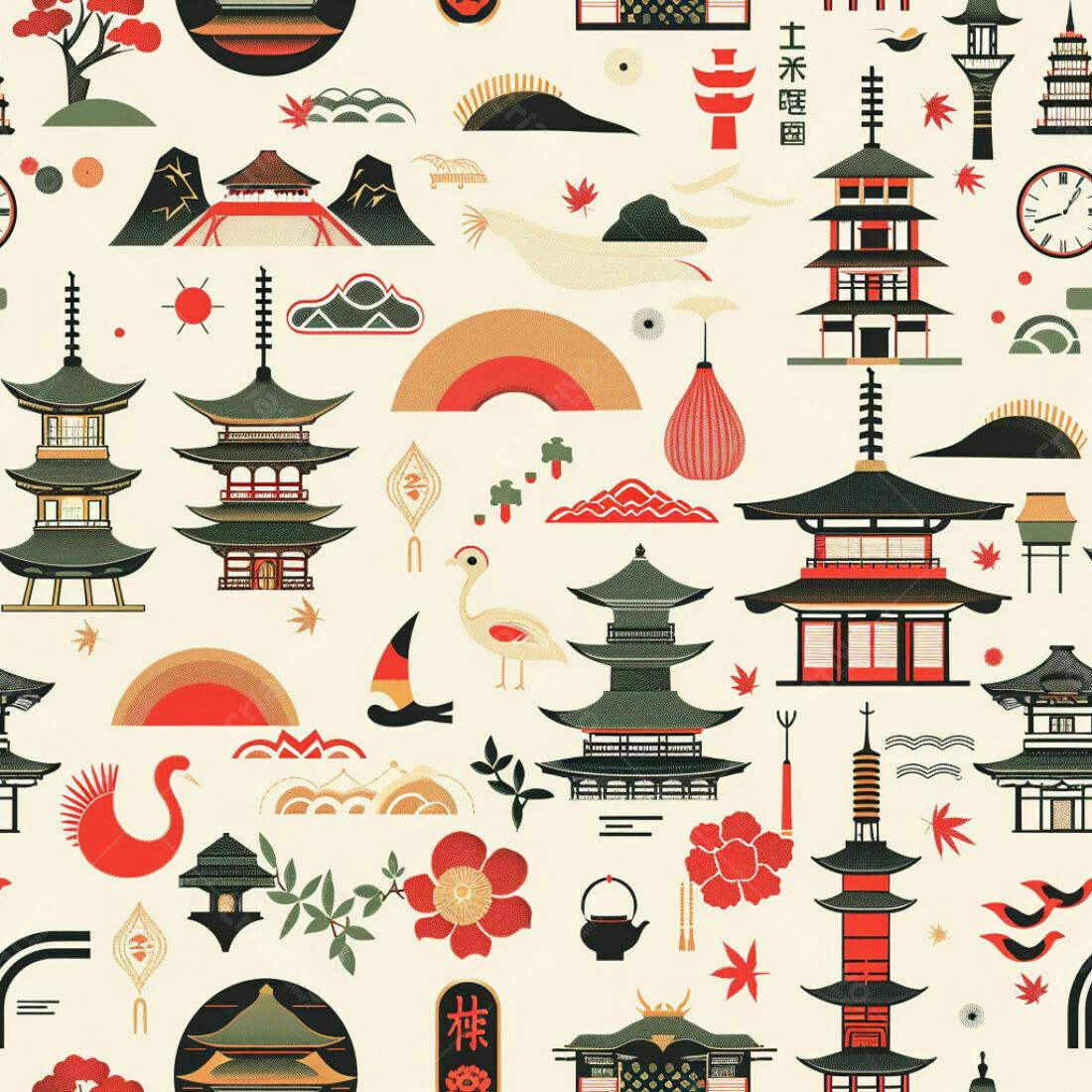Textura Japonesa para Fundo