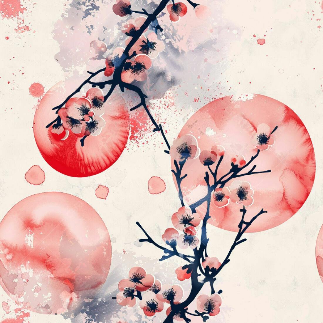 Textura floral aquarela rosa para fundo