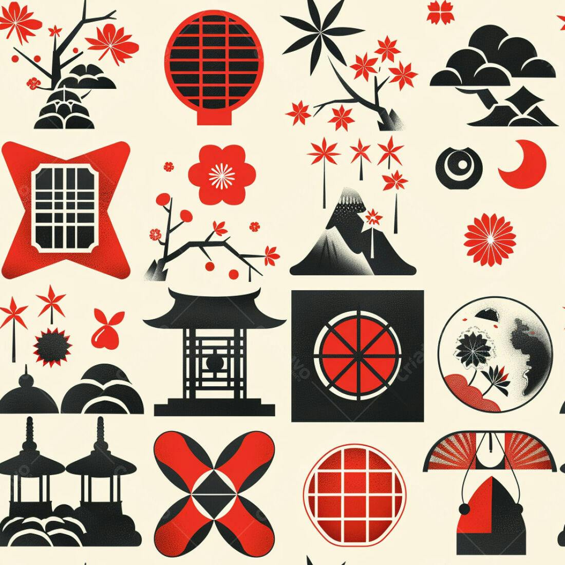 Textura Japonesa para Fundo Moderno