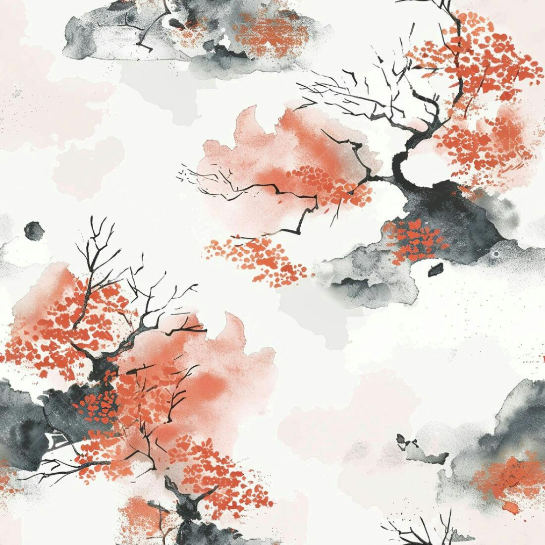 Textura aquarela árvores para fundo
