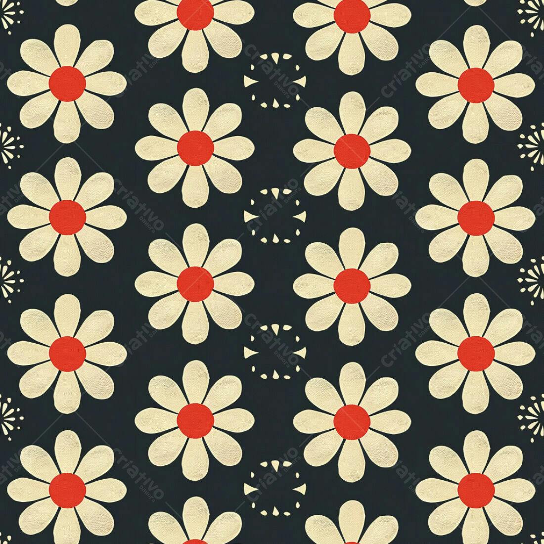 Textura floral margaridas para papel de parede
