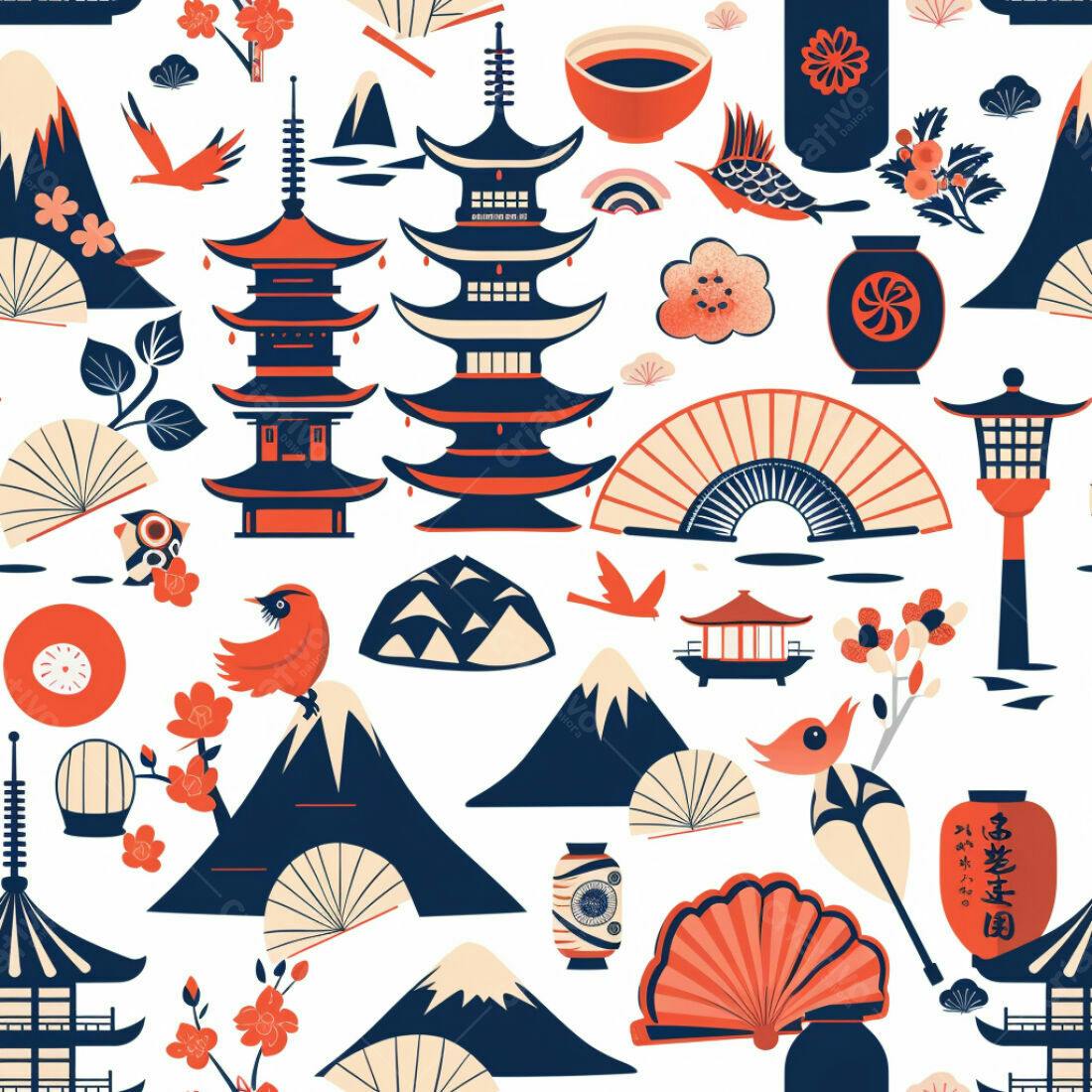 Textura Japonesa para Fundo e Papel de Parede