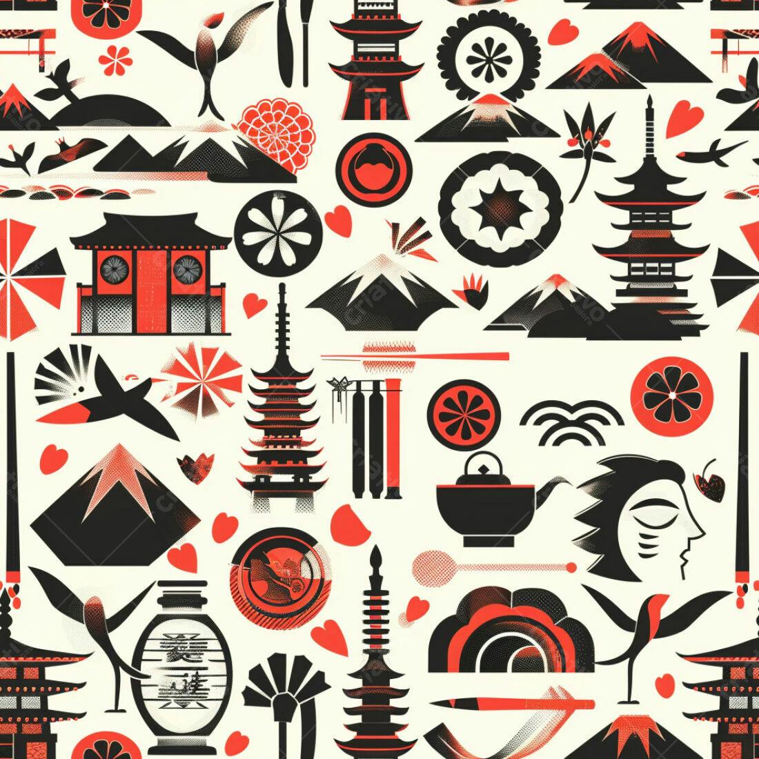Textura Japonesa para Fundo