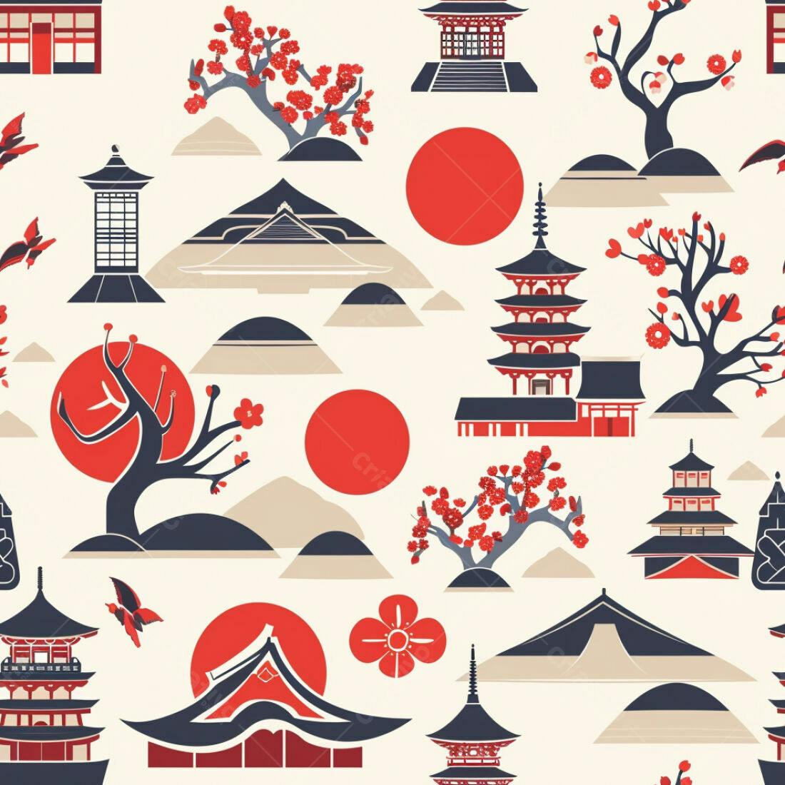 Textura Japonesa para Fundo