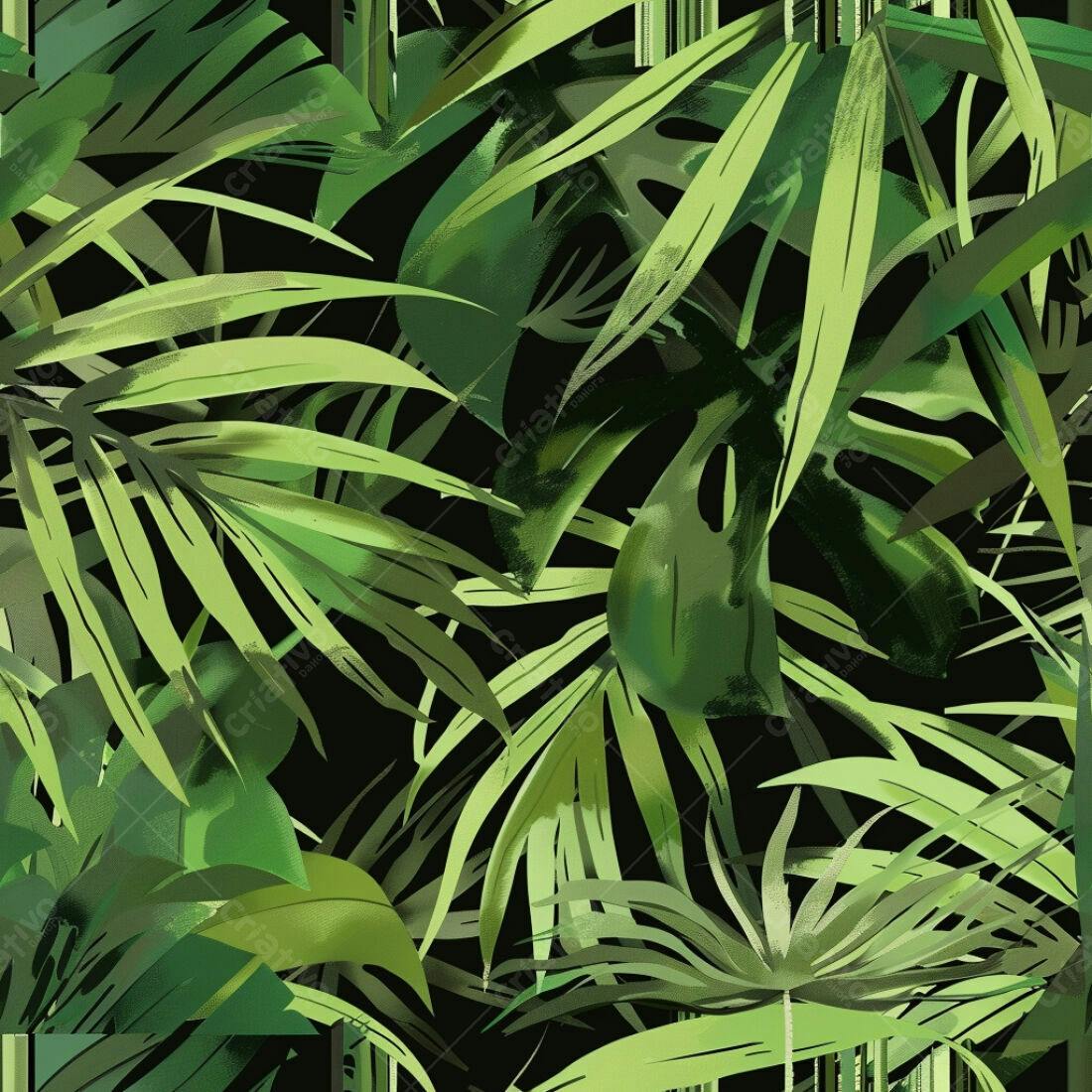 Textura Folhas Tropicais para Fundo