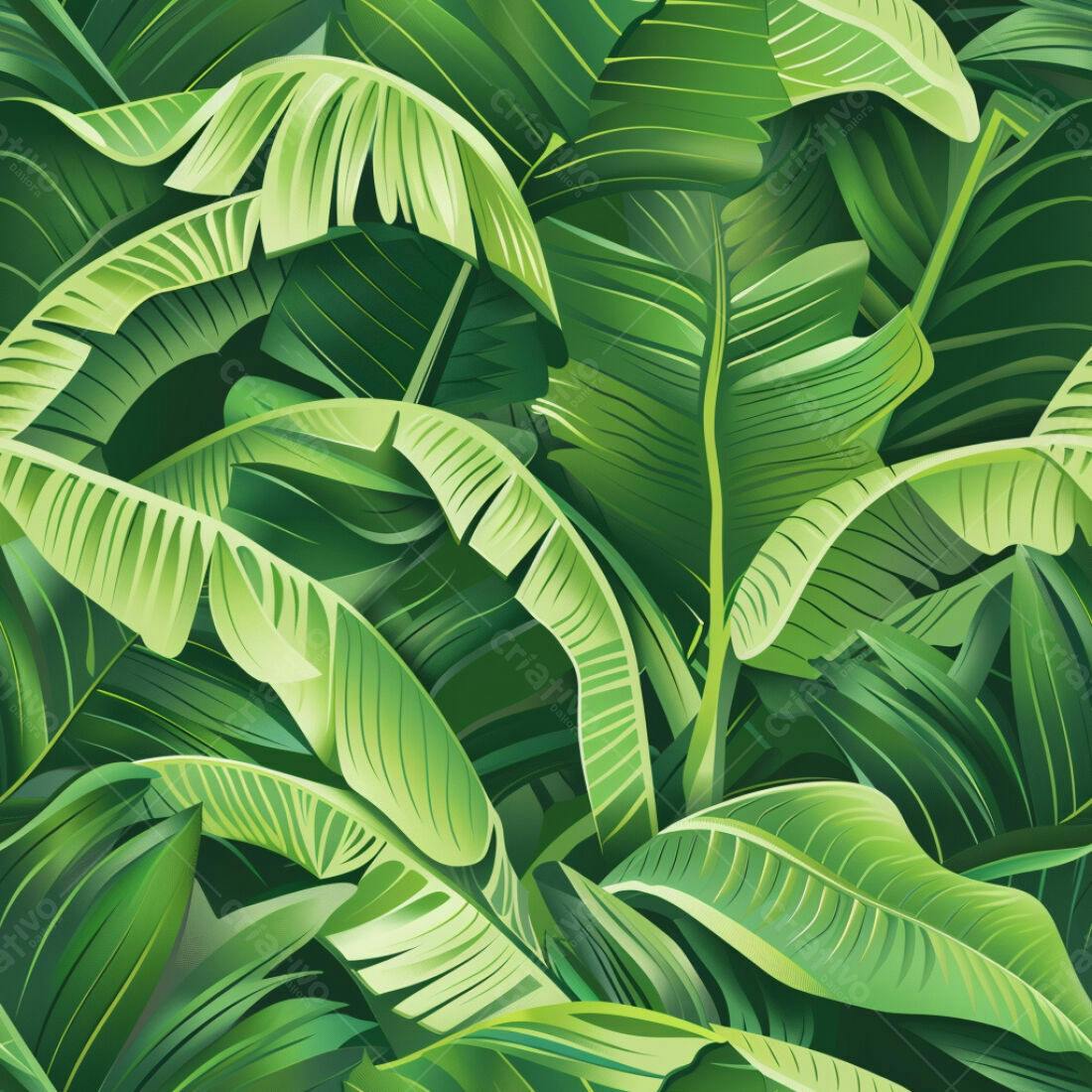 Textura Folhas de Banana Tropical para Fundo