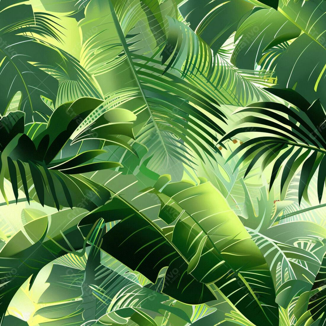 Textura Folhas Tropicais para Fundo