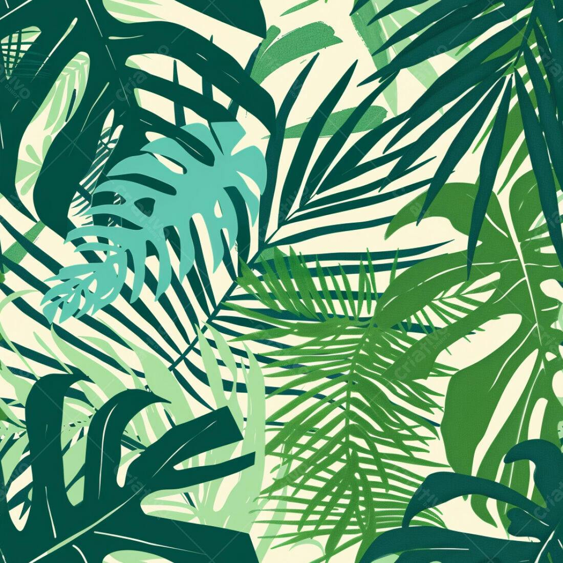 Textura Folhas Tropicais para Fundo