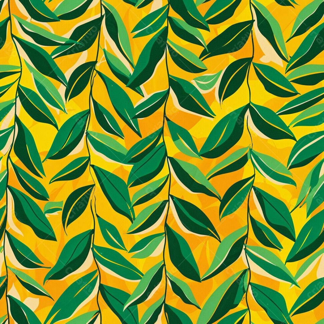 Textura Folhas Tropicais para Fundo