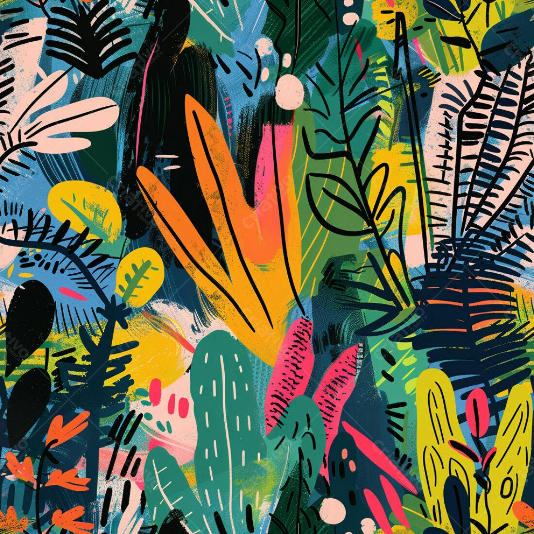 Textura Abstrata Tropical para Fundo