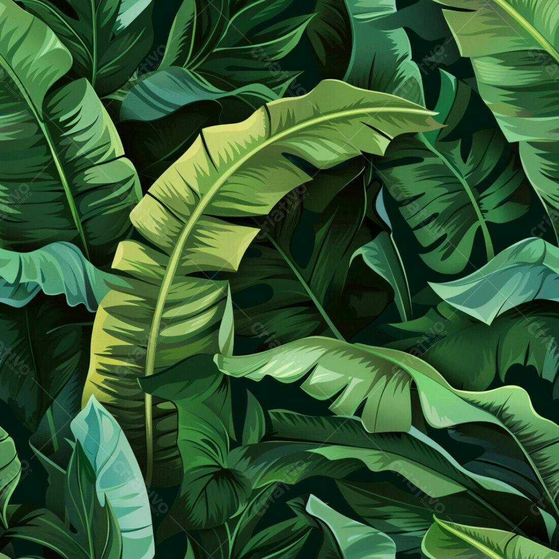 Textura Folhas Tropicais para Fundo