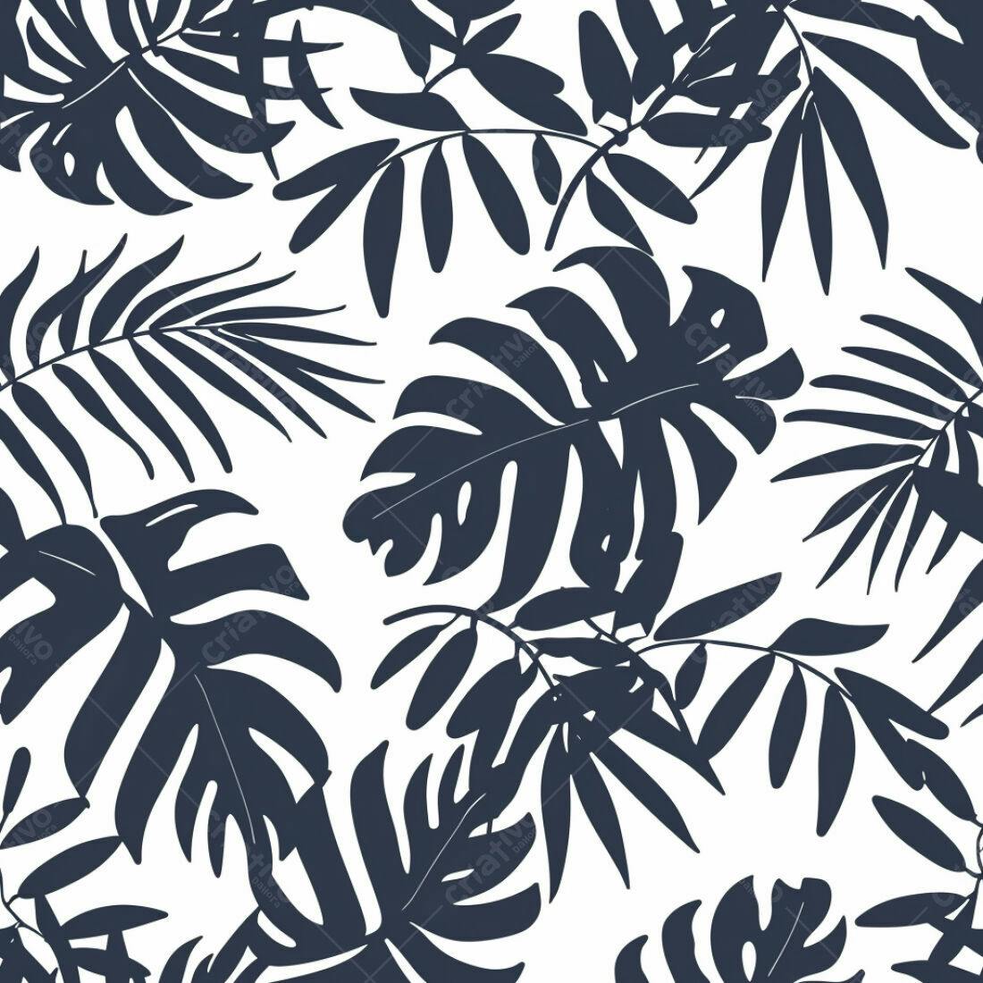 Textura Folhas Tropicais para Fundo