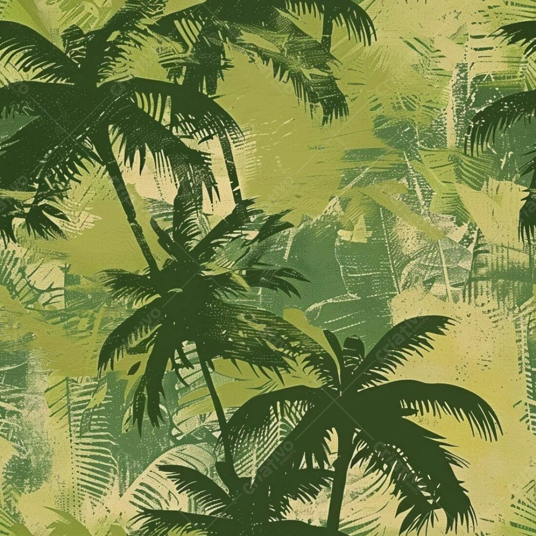 Textura Palmeiras Tropicais para Fundo
