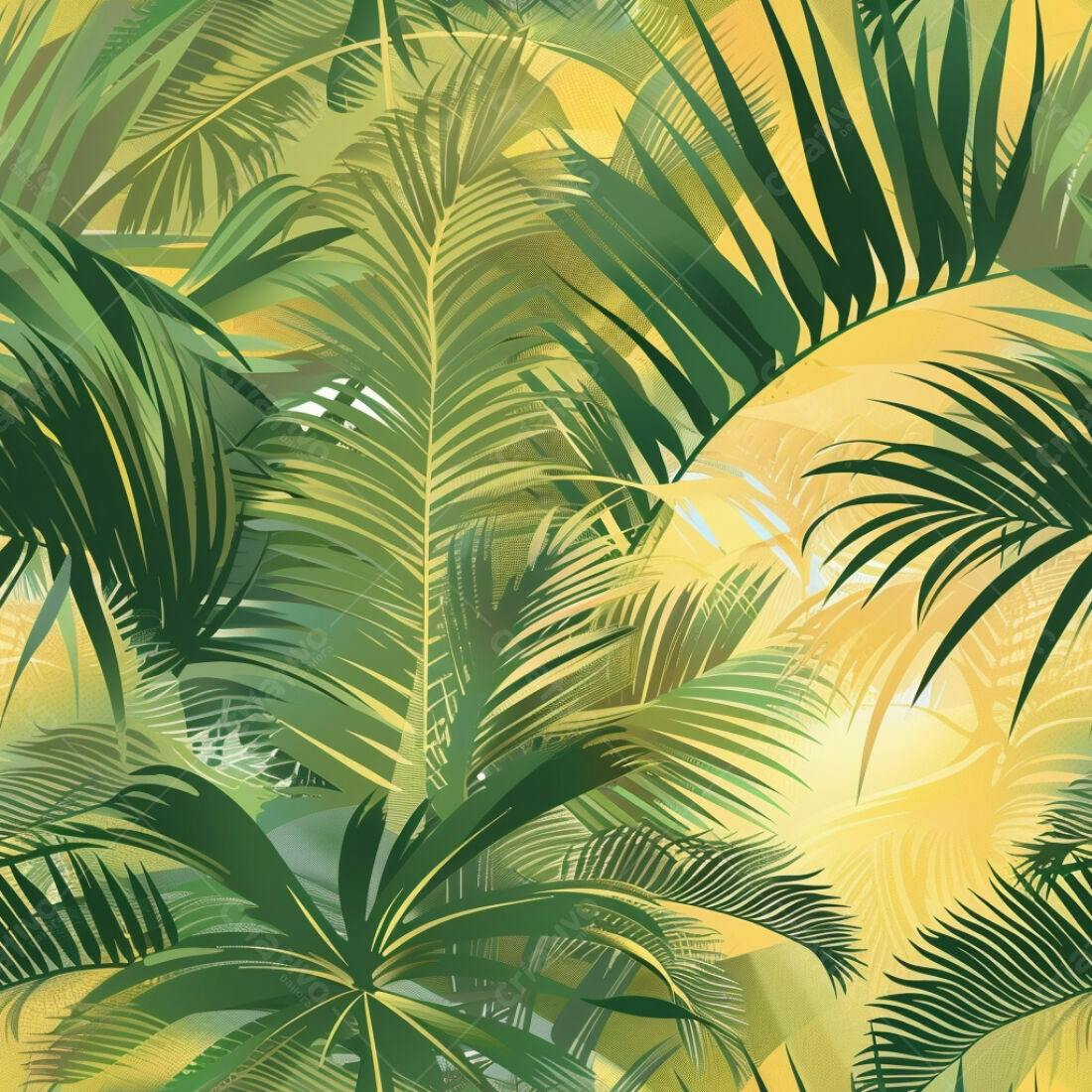 Textura Folhas de Palma Tropical para Fundo